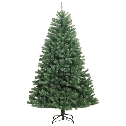 vidaXL Artificial Hinged Christmas Tree with Stand Green 210 cm