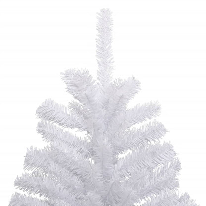 vidaXL Artificial Hinged Christmas Tree with Flocked Snow 120 cm - White