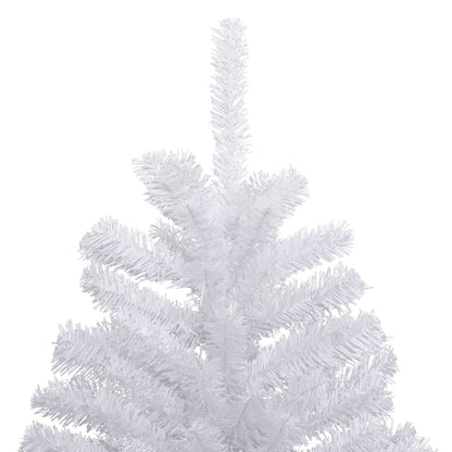 vidaXL Artificial Hinged Christmas Tree with Flocked Snow 180 cm - White