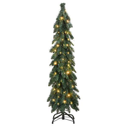 vidaXL Artificial Pre-lit Christmas Tree with 60 LEDs 120 cm - Green