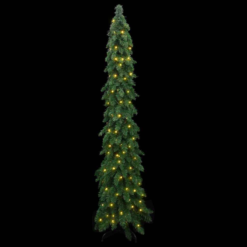 vidaXL Artificial Pre-lit Christmas Tree with 130 LEDs 210 cm - Green