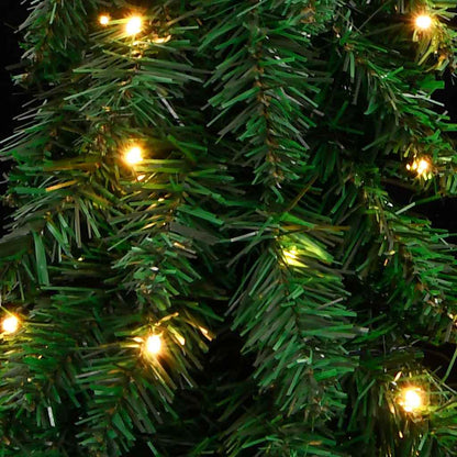 vidaXL Artificial Pre-lit Christmas Tree with 130 LEDs 210 cm - Green