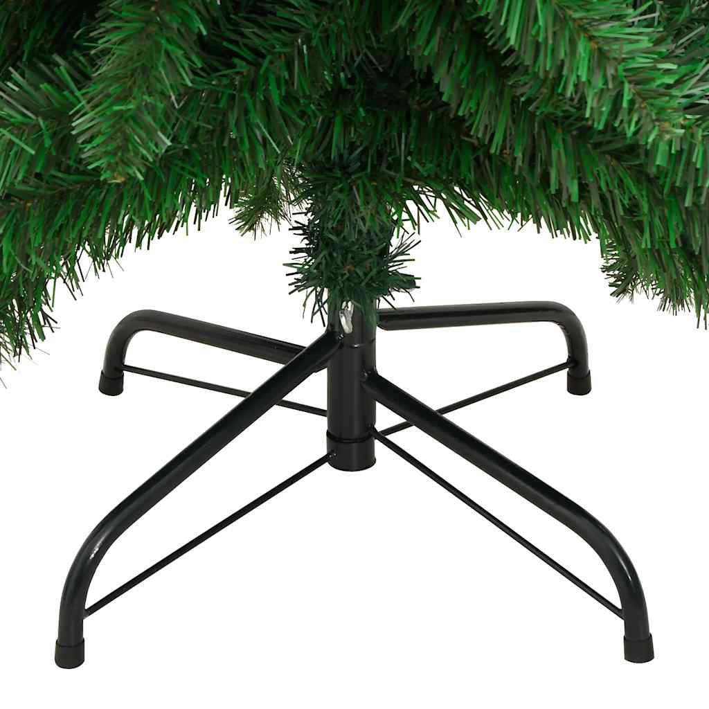 vidaXL Artificial Pre-lit Christmas Tree with 130 LEDs 210 cm - Green
