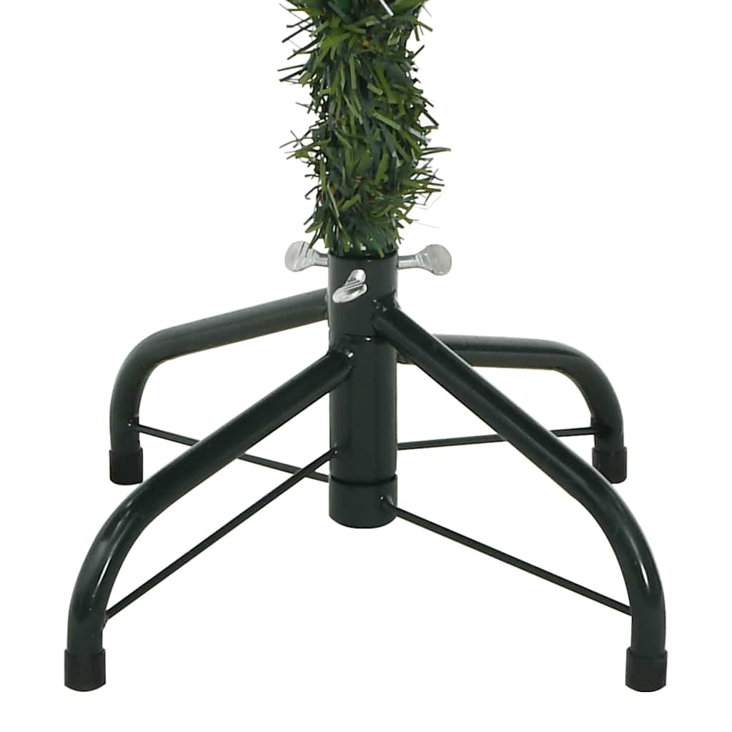 vidaXL Artificial Hinged Christmas Tree with Cones and Berries 120 cm - White