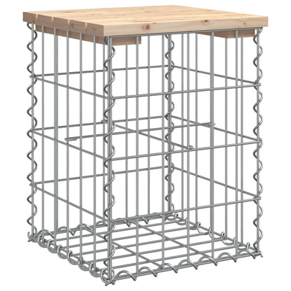 vidaXL Garden Bench Gabion Design 33x31x42 cm Solid Wood Pine - Brown