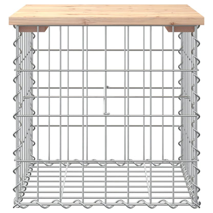 vidaXL Garden Bench Gabion Design 43x44x42 cm Solid Wood Pine - Brown