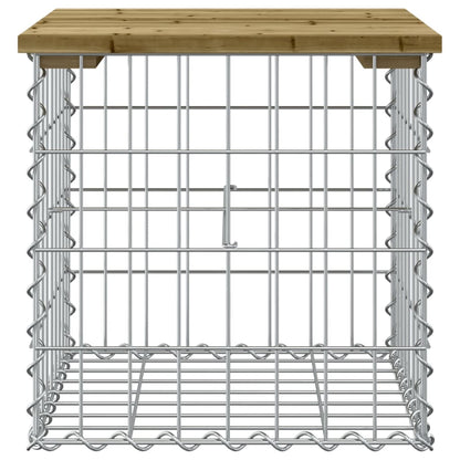 vidaXL Garden Bench Gabion Design 43x44x42 cm Impregnated Wood Pine - Brown