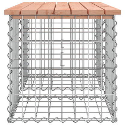 vidaXL Garden Bench Gabion Design 103x44x42 cm Solid Wood Douglas - Brown - 44 x 103 x 42 cm