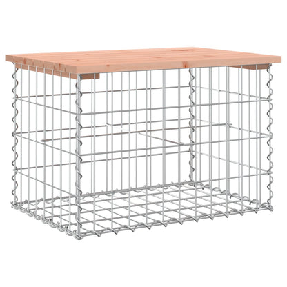 vidaXL Garden Bench Gabion Design 63x44x42 cm Solid Wood Douglas - Brown
