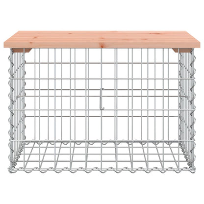 vidaXL Garden Bench Gabion Design 63x44x42 cm Solid Wood Douglas - Brown
