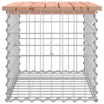 vidaXL Garden Bench Gabion Design 63x44x42 cm Solid Wood Douglas - Brown