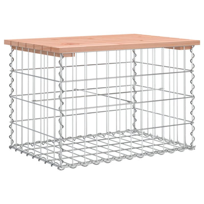 vidaXL Garden Bench Gabion Design 63x44x42 cm Solid Wood Douglas - Brown