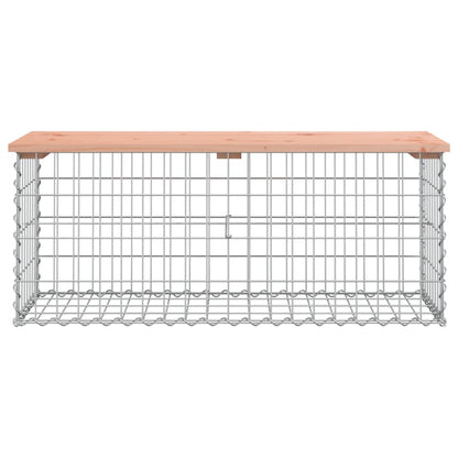 vidaXL Garden Bench Gabion Design 103x44x42 cm Solid Wood Douglas - Brown