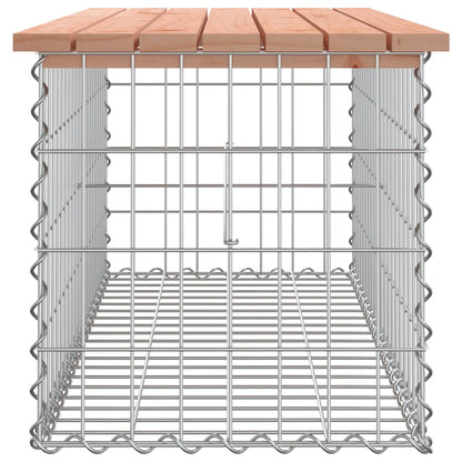 vidaXL Garden Bench Gabion Design 103x44x42 cm Solid Wood Douglas - Brown
