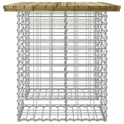 vidaXL Garden Table Gabion Design 100x70x72 cm Impregnated Wood Pine - Brown