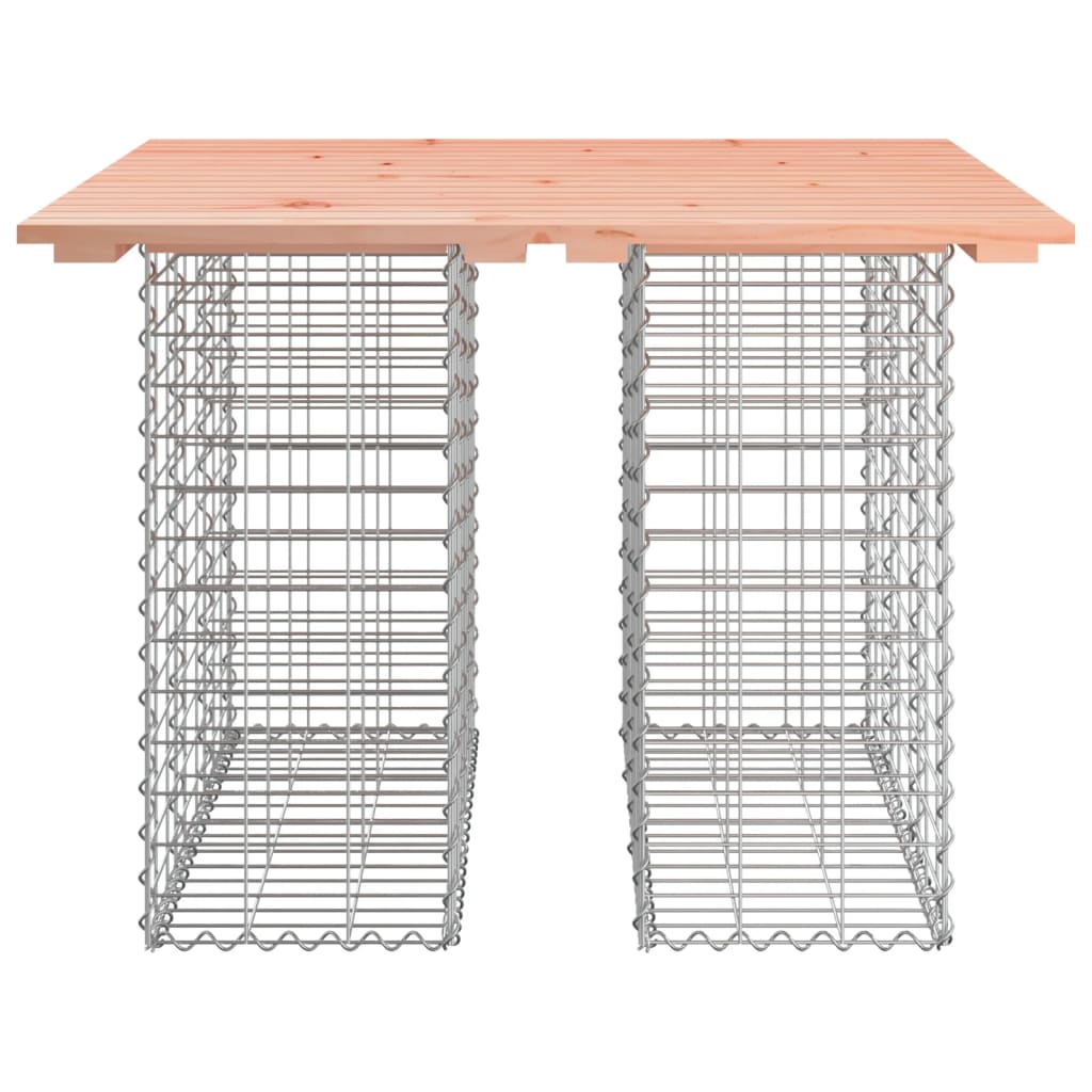 vidaXL Garden Table Gabion Design 100x102x72 cm Solid Wood Douglas - Brown