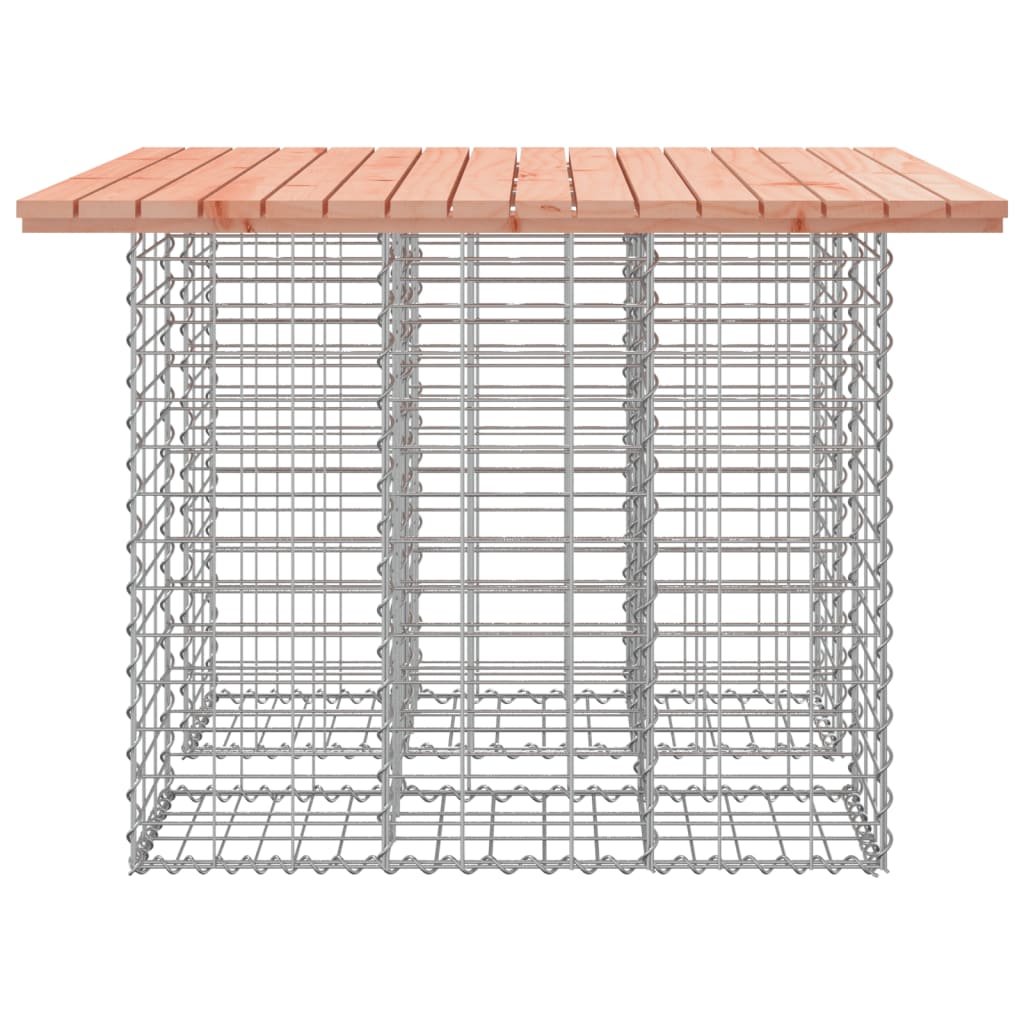 vidaXL Garden Table Gabion Design 100x102x72 cm Solid Wood Douglas - Brown