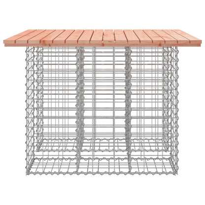 vidaXL Garden Table Gabion Design 100x102x72 cm Solid Wood Douglas - Brown