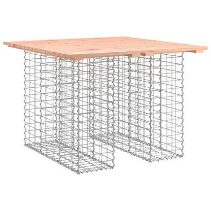 vidaXL Garden Table Gabion Design 100x102x72 cm Solid Wood Douglas - Brown - 102 x 100 x 72 cm