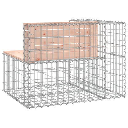 vidaXL Garden Bench Gabion Design 92x71x65.5 cm Solid Wood Douglas - Brown
