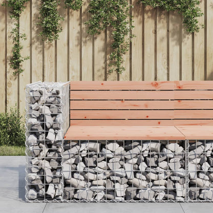 vidaXL Garden Bench Gabion Design 92x71x65.5 cm Solid Wood Douglas - Brown