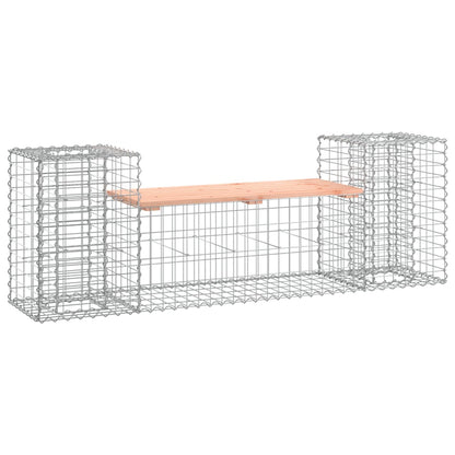 vidaXL Garden Bench Gabion Design 183x41x60.5 cm Solid Wood Douglas - Brown