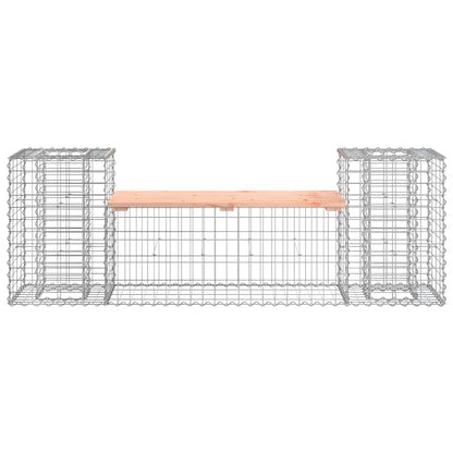 vidaXL Garden Bench Gabion Design 183x41x60.5 cm Solid Wood Douglas - Brown