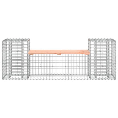 vidaXL Garden Bench Gabion Design 183x41x60.5 cm Solid Wood Douglas - Brown