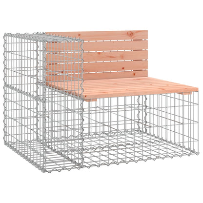 vidaXL Garden Bench Gabion Design 184x71x65.5 cm Solid Wood Douglas - Brown