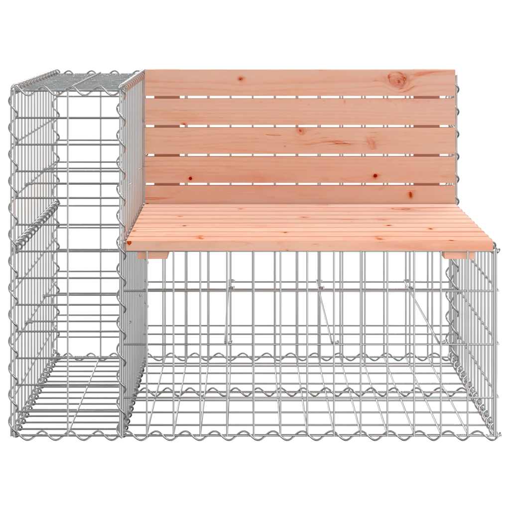 vidaXL Garden Bench Gabion Design 184x71x65.5 cm Solid Wood Douglas - Brown