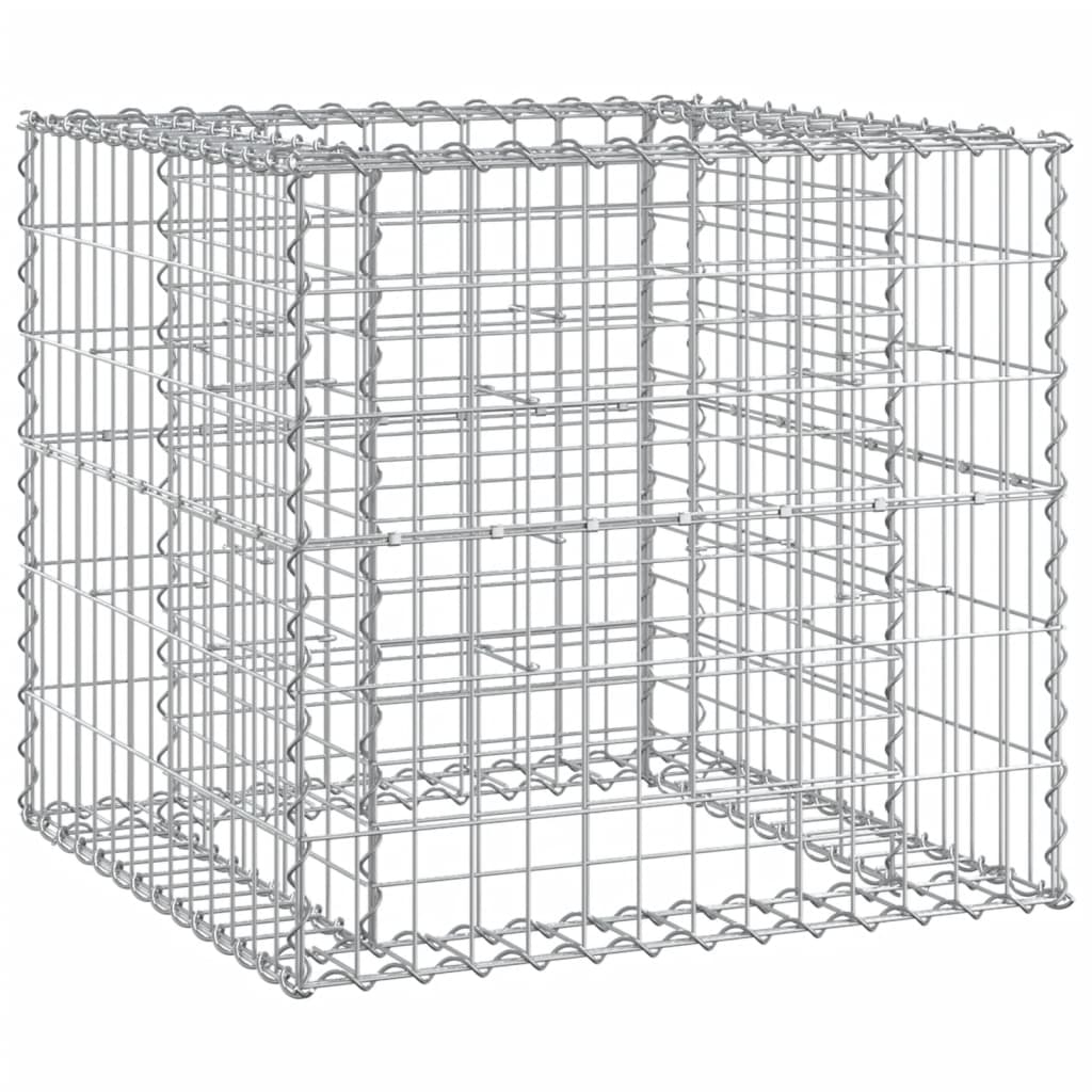 vidaXL Garden Bench with Gabion Basket Solid Wood Pine - Brown - 31408