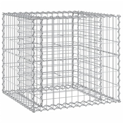 vidaXL Garden Bench with Gabion Basket Solid Wood Pine - Brown - 31408
