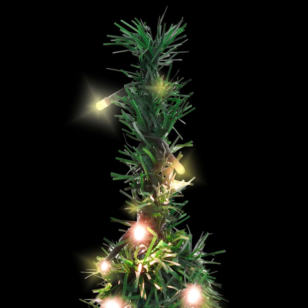 vidaXL Artificial Christmas Tree Pop-up 50 LEDs Green 120 cm - 120 x 40 cm
