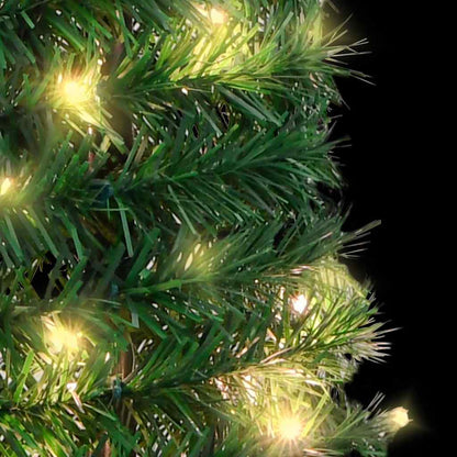 vidaXL Artificial Christmas Tree Pop-up 50 LEDs Green 120 cm - 120 x 40 cm