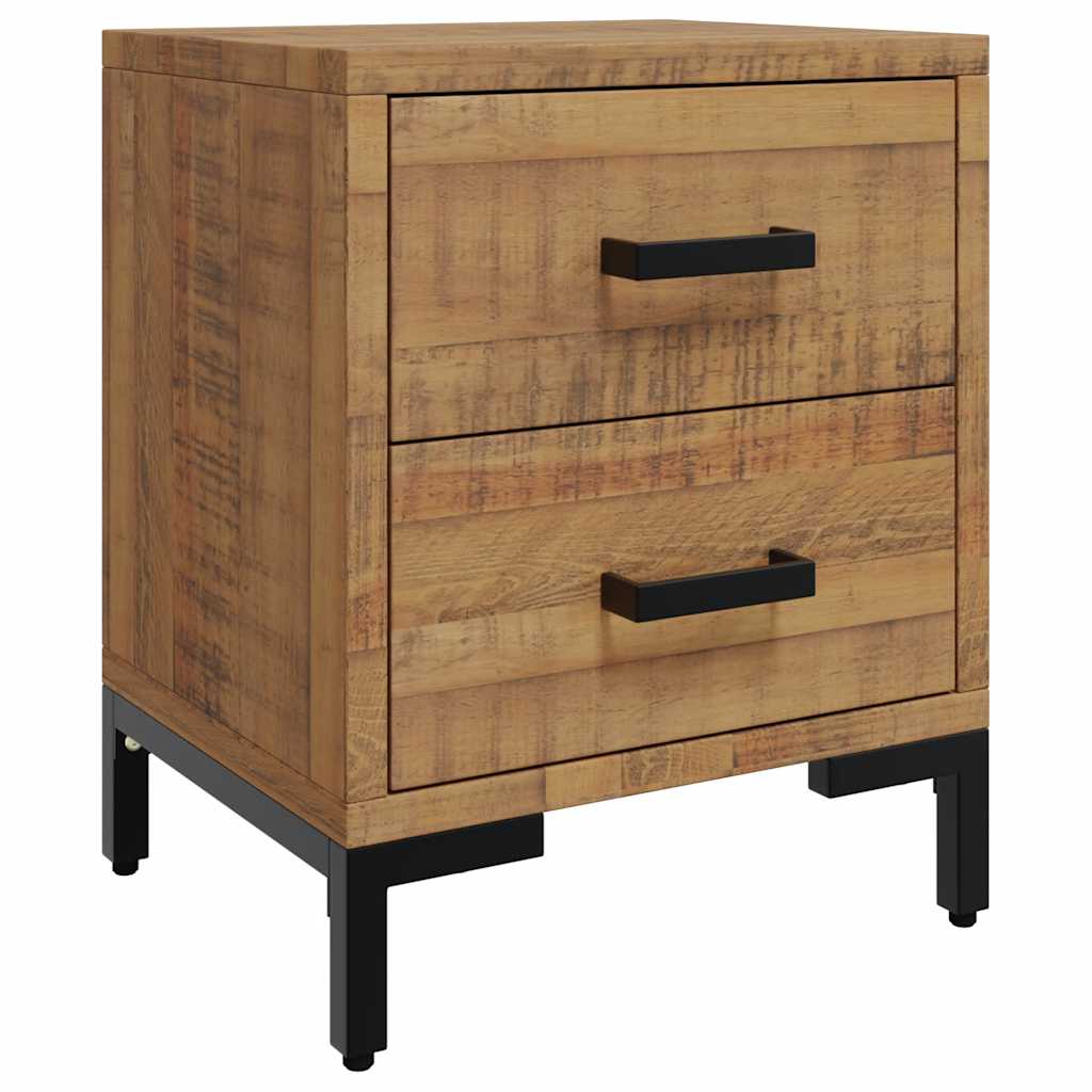 vidaXL Bedside Cabinets 2 pcs 36x30x45 cm Solid Wood Pine - Brown