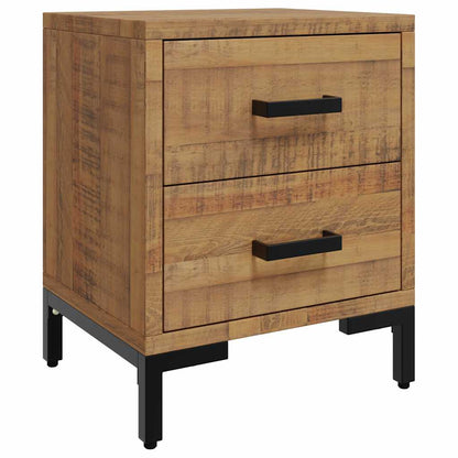 vidaXL Bedside Cabinets 2 pcs 36x30x45 cm Solid Wood Pine - Brown
