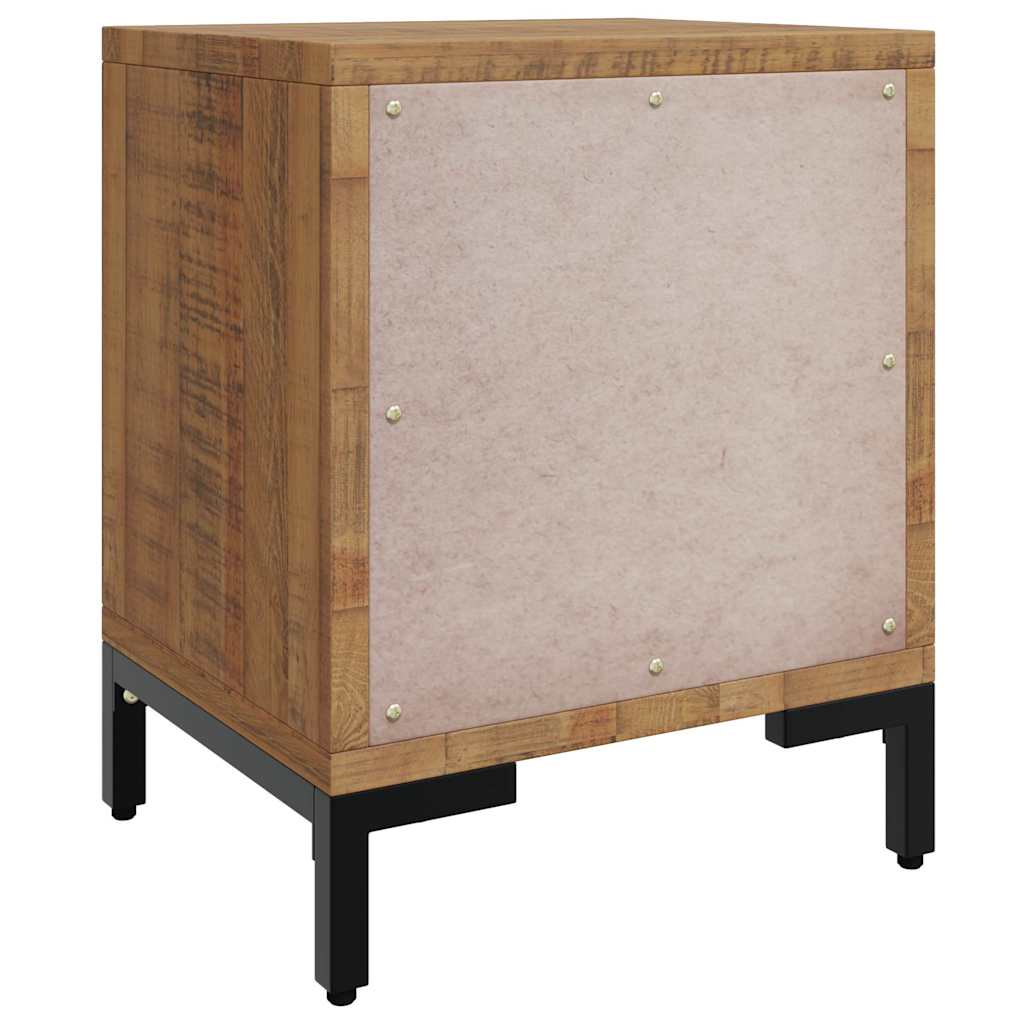 vidaXL Bedside Cabinets 2 pcs 36x30x45 cm Solid Wood Pine - Brown