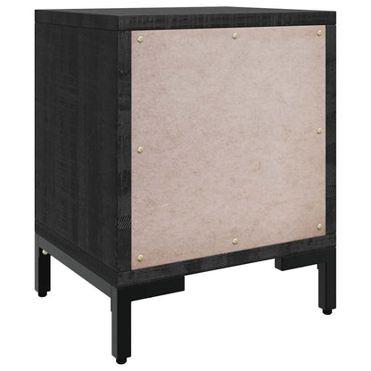 vidaXL Bedside Cabinets 2 pcs Black 36x30x45 cm Solid Wood Pine