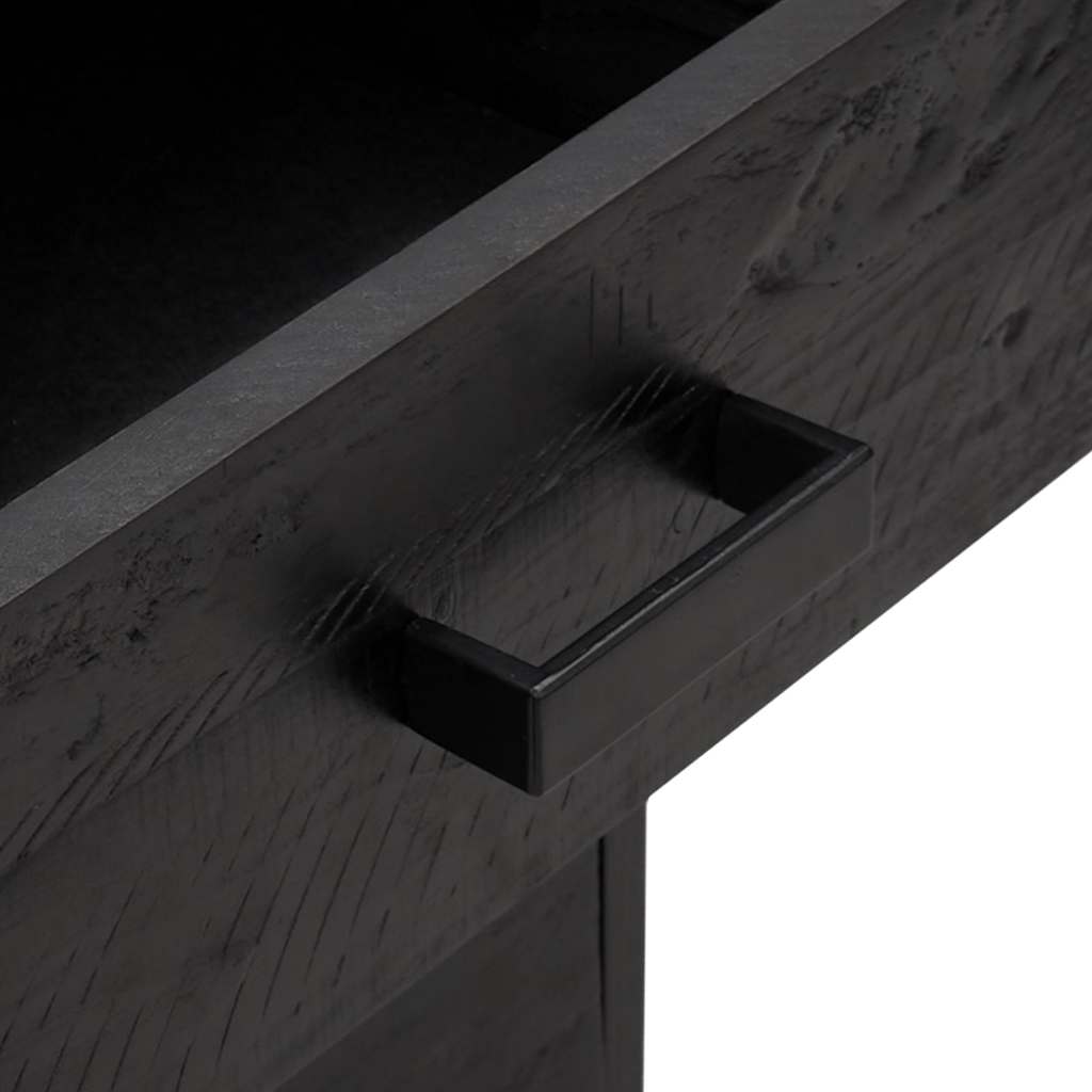 vidaXL Bedside Cabinets 2 pcs Black 36x30x45 cm Solid Wood Pine