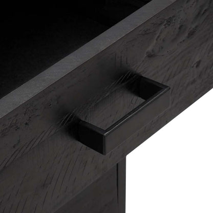 vidaXL Bedside Cabinets 2 pcs Black 36x30x45 cm Solid Wood Pine