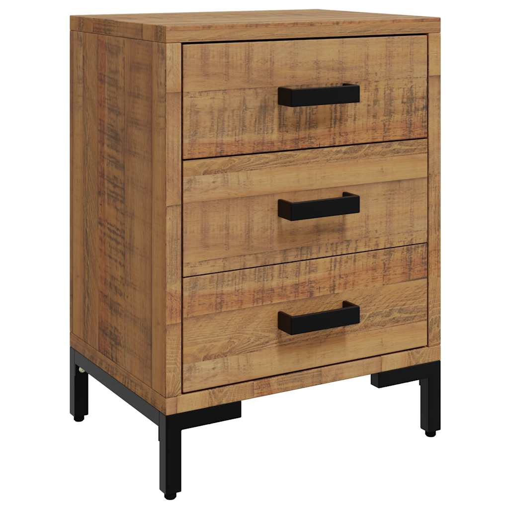 vidaXL Bedside Cabinets 2 pcs 40x30x55 cm Solid Wood Pine - Brown