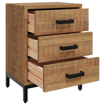 vidaXL Bedside Cabinets 2 pcs 40x30x55 cm Solid Wood Pine - Brown
