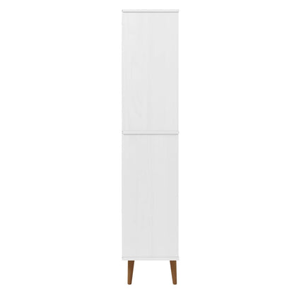 vidaXL Bookcase MOLDE White 85x35x170,5 cm Solid Wood Pine