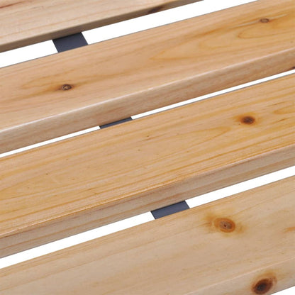 vidaXL Garden Bench 112 cm Solid Wood Fir - Brown