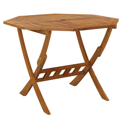 vidaXL Folding Garden Table 90x75 cm Solid Wood Acacia - Brown