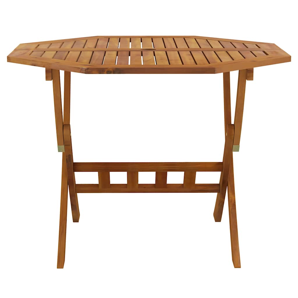 vidaXL Folding Garden Table 90x75 cm Solid Wood Acacia - Brown