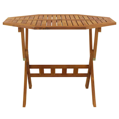 vidaXL Folding Garden Table 90x75 cm Solid Wood Acacia - Brown