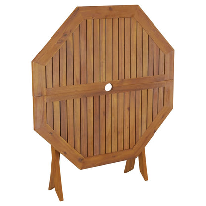 vidaXL Folding Garden Table 90x75 cm Solid Wood Acacia - Brown
