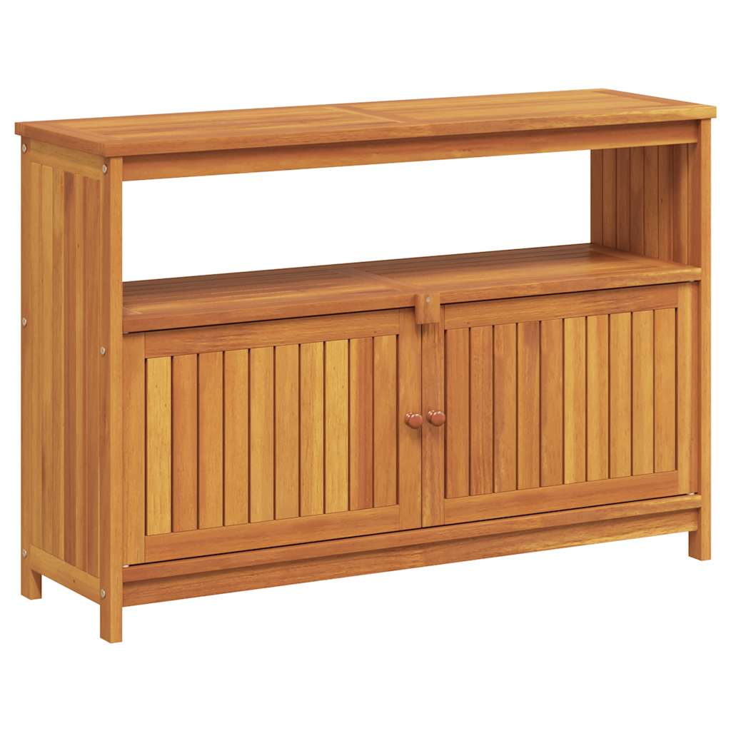 vidaXL Garden Console Table 110x35x75 cm Solid Wood Acacia - Brown