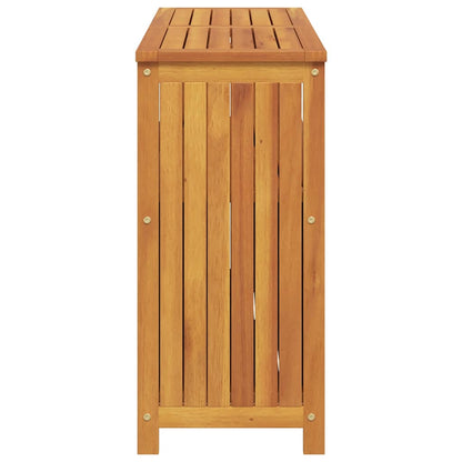 vidaXL Garden Console Table 110x35x75 cm Solid Wood Acacia - Brown